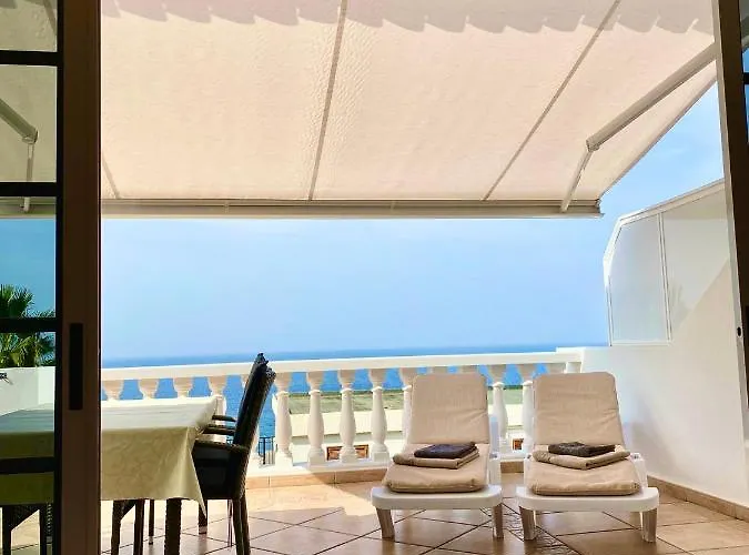 Ocean Pearl, Luxurioeses Haus, Meerblick, Grosse Sonnenterrasse, Teneriffa Sued, Gigantes, 600m Zum Strand, 200m Zum Ort, Ruhig דירה *