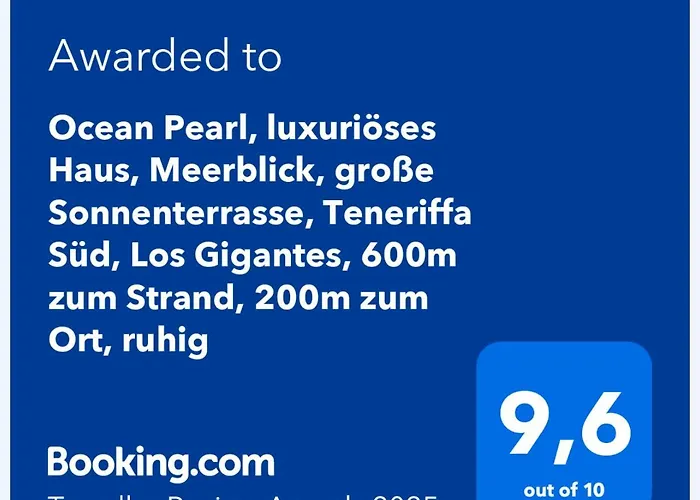 Ocean Pearl, Luxurioeses Haus, Meerblick, Grosse Sonnenterrasse, Teneriffa Sued, Gigantes, 600m Zum Strand, 200m Zum Ort, Ruhig Lejlighed Acantilado de los Gigantes