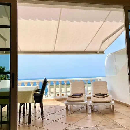 Ocean Pearl, Luxurioeses Haus, Meerblick, Grosse Sonnenterrasse, Teneriffa Sued, Gigantes, 600m Zum Strand, 200m Zum Ort, Ruhig Appartement *