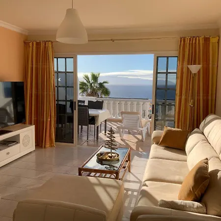 Apartman Ocean Pearl, Luxurioeses Haus, Meerblick, Grosse Sonnenterrasse, Teneriffa Sued, Gigantes, 600m Zum Strand, 200m Zum Ort, Ruhig