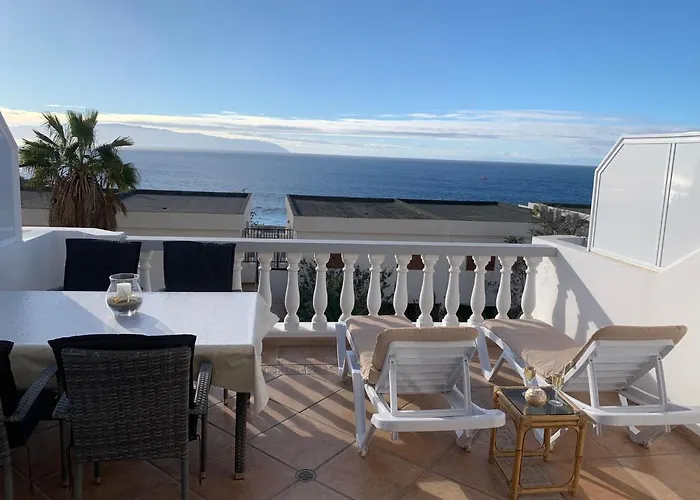Ocean Pearl, Luxuriöses Haus, Meerblick, Große Sonnenterrasse, Teneriffa Süd, Gigantes, 600m Zum Strand, 200m Zum Ort, Ruhig * Acantilado de los Gigantes